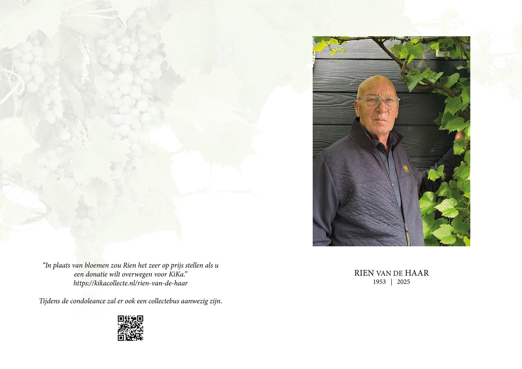 Rien van de Haar overleden