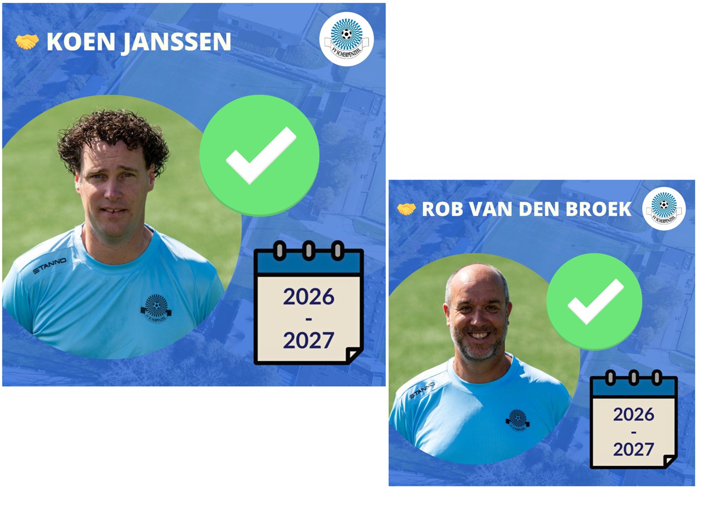 Koen Janssen en Rob van den Broek gaan door bij Scherpenzeel