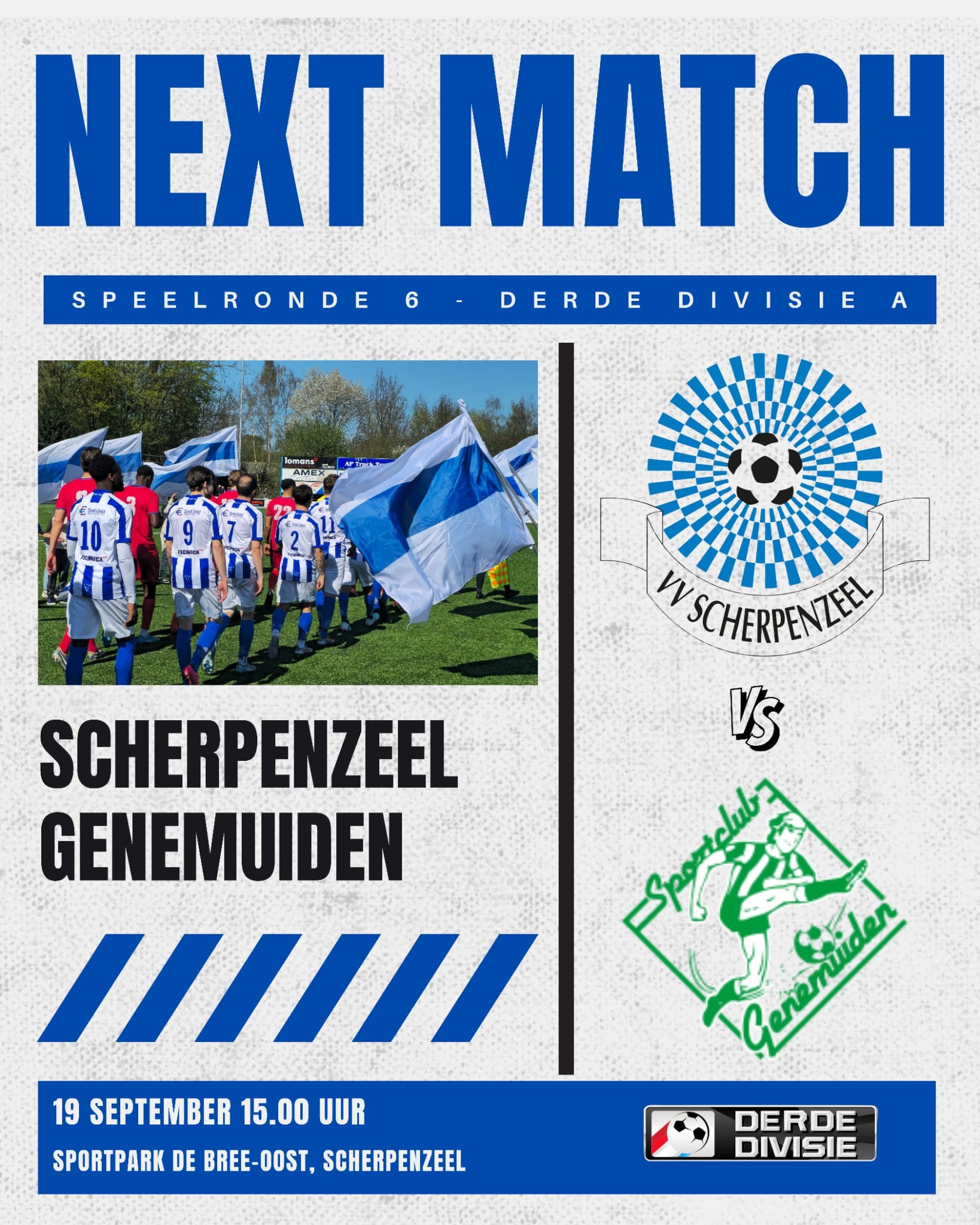 Scherpenzeel klaar voor kraker tegen koploper Genemuiden