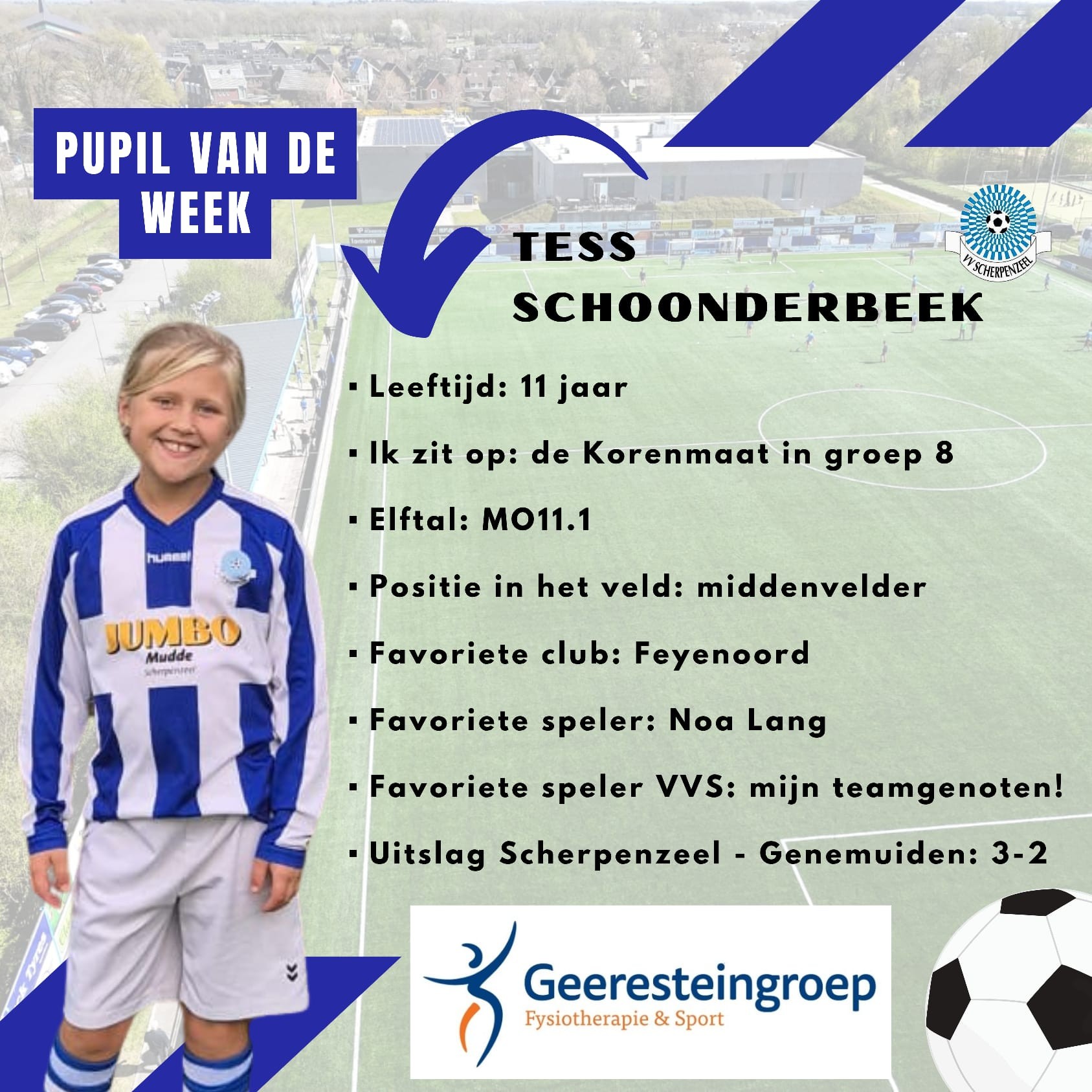 Tess Schoonderbeek - Pupil van de week